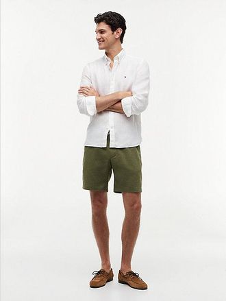 Tommy Hilfiger Dover Linen Blend 8 Inseam Chino Shorts