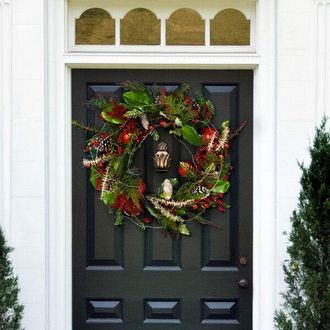 Safavieh Faux 30 Inch Myrtle Led Wreath W/ Red Bells