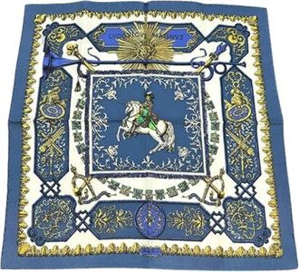 Herm&egrave;s Pre-owned Scarves, female, Multicolor, Size: ONE SIZE Pre-owned Vintage Silk Scarf