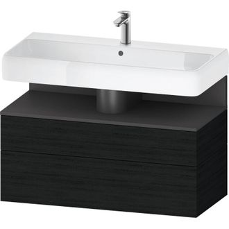 Duravit Duravit - Qatego Mueble Bajo Lavabo, 1 Extra&iacute;ble Y 1 Caj&oacute;n