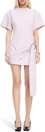 Lioness Martini Draped Belt Minidress in Lavender Fog at Nordstrom, Size X-Small