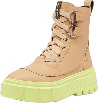 Sorel Womens Caribou X Lace Wp Boot In Canoe, Tippet