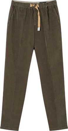 White Sand Greg Velvet Pant - Heren - Straight fit broeken - Groen - M - Broeken