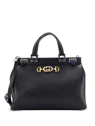Gucci Zumi Top Handle Bag Leather Medium satchel - Nero