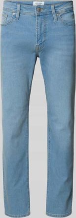 Jack & Jones Jack & Jones Straight Fit Jeans im 5-Pocket-Design Modell Clark in Hellblau, Gr&ouml;&szlig;e 27/30