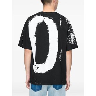 Maison Margiela Distressed Halftone Graphic T-Shirt - Black