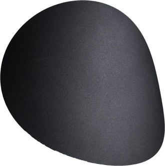 Wonderlamp Aplique de pared de acero negro con 2 luces g9