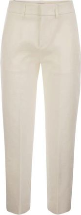 Dondup Meli Cropped Loose Chino Broek - Dames - Chinos - Beige - W30 - Broeken