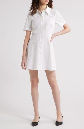 Frame Denim The Flare Mini Shirtdress in White at Nordstrom Rack, Size X-Small