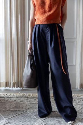 Rachel Comey High Rise Portview Pants In Navy