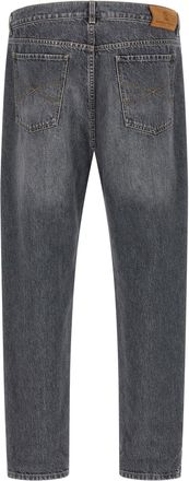 Brunello Cucinelli Pure Cotton Denim Jeans - Gray