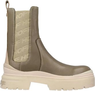 Hoff Schoenen, Dames, Groen, 40 EU, Platform Chelsea Laarzen