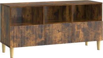 vidaXL Mueble De Tv 102 X 34,5 X 50 Cm Roble Ahumado Vidaxl