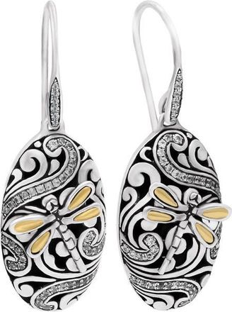Devata Dragonfly Earrings in Sterling Silver and 18K Gold at Nordstrom