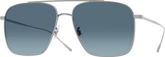 Oliver Peoples OV1320ST Dresner 5036Q8 Mens Sunglasses Silver Size 56