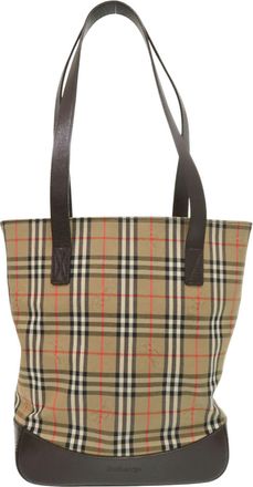 Burberry Brown Nylon Tote Bag (Pre-Owned)