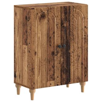 vidaXL Armario De Almacenamiento Para Ba&ntilde;o Alkmaar Madera Envejecida Vidaxl