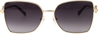 Michael Kors Patra Zonnebril - Dames - Zonnebrillen - Geel - 56 MM - Accessoires