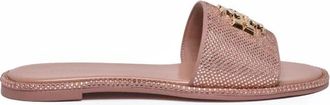 Tory Burch Ciabattina Glitter - Dames - Sandalen - Roze - 38 EU - Leer - Schoenen