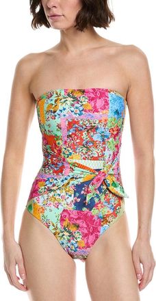 Monte & Lou Scarf Tie Bandeau One-Piece