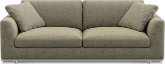 Castlery Hamilton Sofa Customized, Performance Classic Twill Moss, Spill Resistant, Removable Covers for Sofas