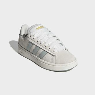 adidas Sneaker ADIDAS SPORTSWEAR GRAND COURT ALPHA, Damen, Gr. 38,5, core wei&szlig;, wonder sage, gold metallic, Leder, Textil, Schuhe Sneaker, inspiriert vom Des