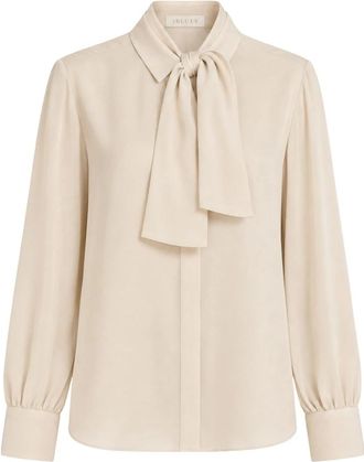 iBlues Iblclasse Shirt - Dames - Blouses - Beige - M - Denim - Overhemden