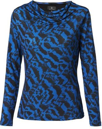 Mart Visser Caitlin Print Top Zwart / Kobalt