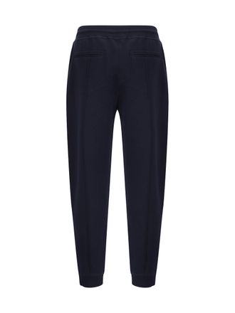 Brunello Cucinelli Mens Sweatpants Cobalt Cotton Trousers