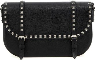 Valentino Garavani Black Rockstud Crossbody Bag