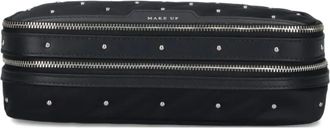 Anya Hindmarch Trousse make up con doppia zip - Nero