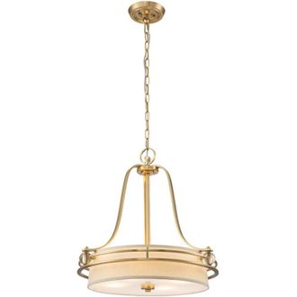 Quoizel Elstead Quoizel Gotham Cylindrisk Taklampa I Borstad M&auml;ssing