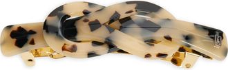 Alexandre de Paris Tortoiseshell Pattern Barrette in Albinos at Nordstrom