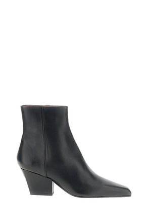 PARIS TEXAS Black Jane Calf Leather Boots