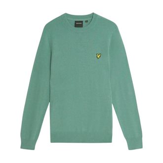 Lyle & Scott Truien & Vesten, Heren, Groen, L, Katoen, Cotton Merino Crew Neck Jumper