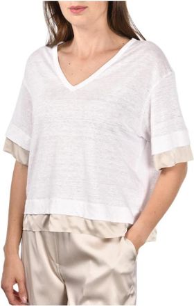 Gran Sasso Cr&egrave;me Sweater Collectie - Dames - Blouses - Beige - M - Overhemden