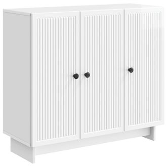 vidaXL Aparador Brillante 89 X 34,5 X 80 Cm Madera De Ingenier&iacute;a Vidaxl