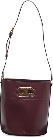 Celine Borsa a secchiello Triomphe Maillon in pelle 2020 - Rosso