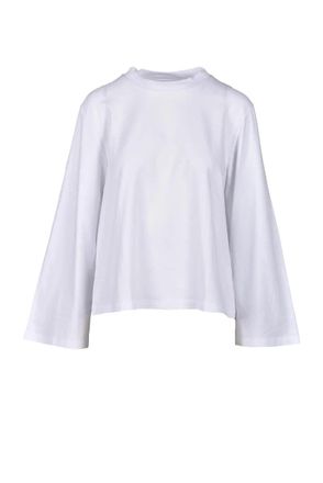 Wild Cashmere White Cotton and Elastane T-shirt