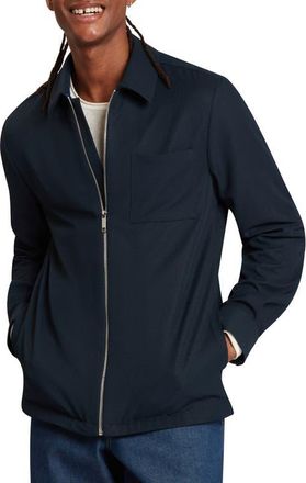 Ted Baker Frenkie Zip Shirt in Navy at Nordstrom, Size 3