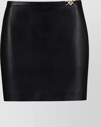 Versace mini skirt with leather belt detail