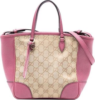 Gucci Pre-owned Tote Bags, female, Brown, Size: ONE SIZE Pre-owned Signature Pattern Tote Bag