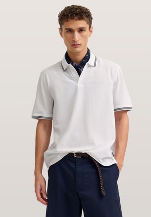 Bugatti Herren Polo Modern Fit van puur katoen