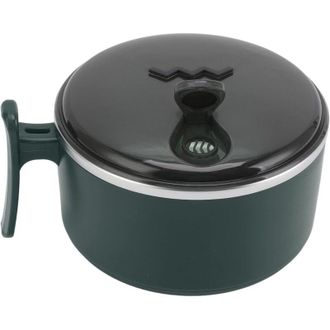 OEM Bol De Acero Inoxidable De Doble Pared Con Aislamiento T&eacute;rmico Y Tapa, Ideal Para Pasta Y Platos Calientes, De Gran Capacidad - Crezuo