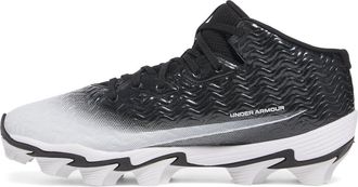 Under Armour Mens Spotlight Hammer Rm Sneaker, (001) Black/White/White, 13 Wide