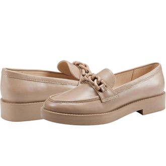 Marc Fisher Babbea Loafers Womens Brown Round Toe Slip On Shoes RHS8925