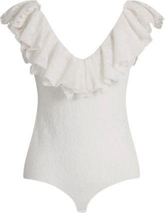 Alberta Ferretti Tops, Dames, Wit, 2Xs, Top