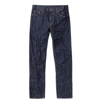 Nudie Jeans Straight Fit Jeans, male, Blue, W31, Gritty Jackson Soakedeps