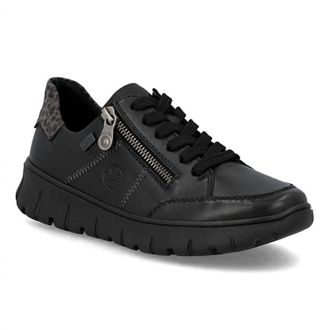 Rieker Womens N1301 Lace Up Shoes In Schwarz