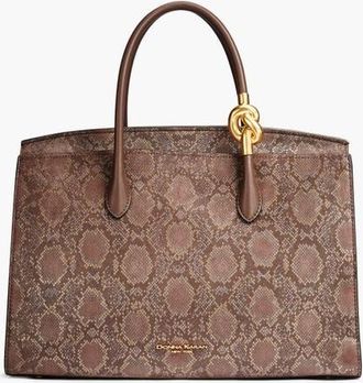 DKNY Loden Python Suede Satchel in Brown Multi at Nordstrom